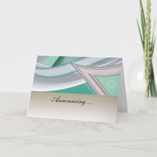 Abstracte chocolademunt aankondiging (Voorkant)