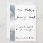 Abstracte chocolademunt save the date (Achterkant)