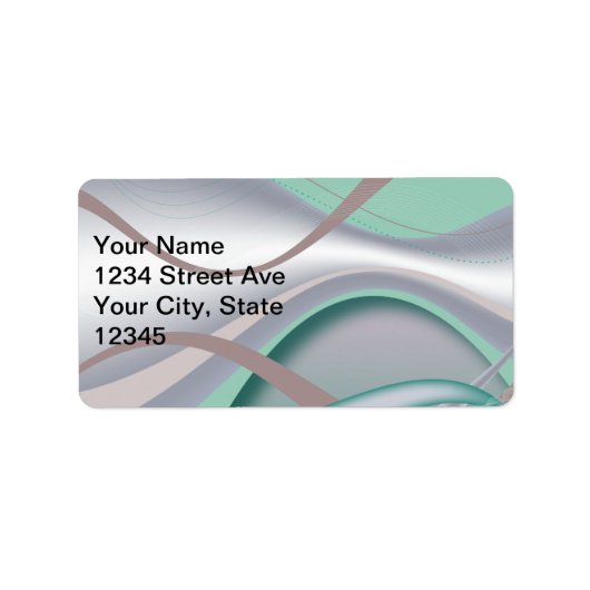 Abstracte chocolademunt tornado etiket (Voorkant)