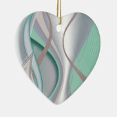 Abstracte chocolademunt tornado keramisch ornament (Rechts)