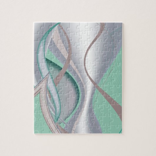 Abstracte chocolademunt tornado legpuzzel (Verticaal)