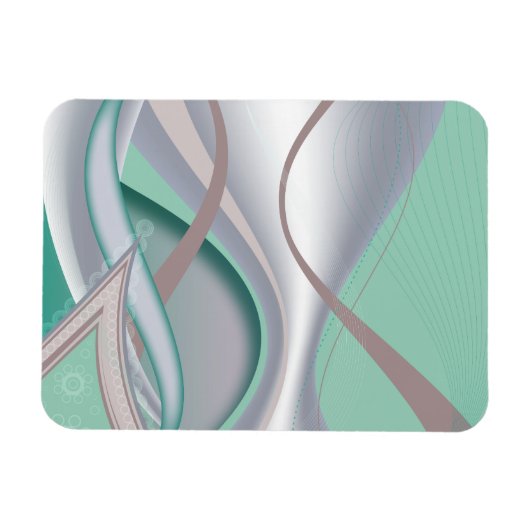 Abstracte chocolademunt tornado magneet (Horizontaal)