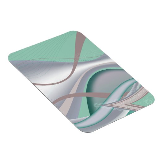 Abstracte chocolademunt tornado magneet (Rechterzijde)