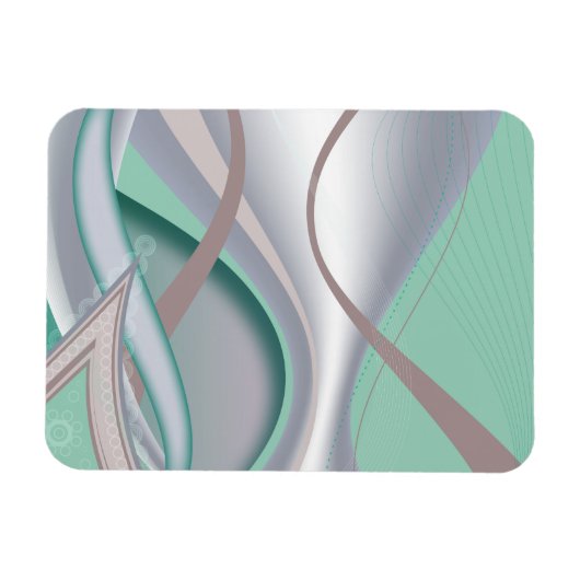 Abstracte chocolademunt tornado magneet (Horizontaal)