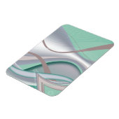 Abstracte chocolademunt tornado magneet (Linkerzijde)