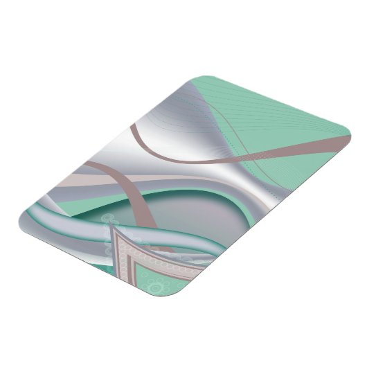 Abstracte chocolademunt tornado magneet (Linkerzijde)