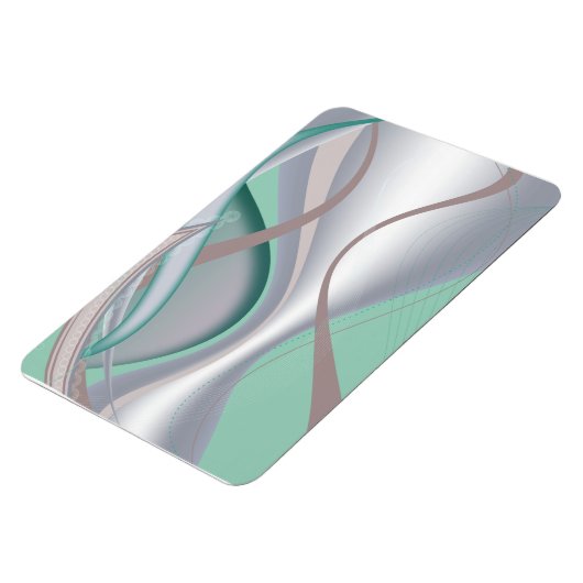 Abstracte chocolademunt tornado magneet (Linkerzijde)