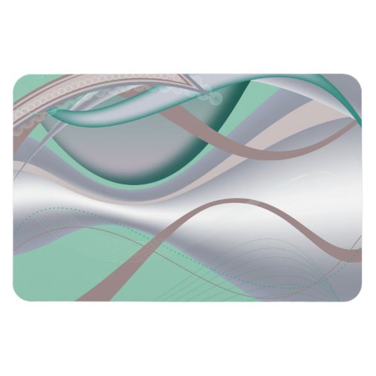 Abstracte chocolademunt tornado magneet (Horizontaal)