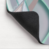 Abstracte chocolademunt tornado muismat (Hoek)