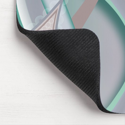 Abstracte chocolademunt tornado muismat (Hoek)