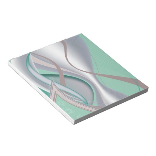 Abstracte chocolademunt tornado notitieblok (Schuin)