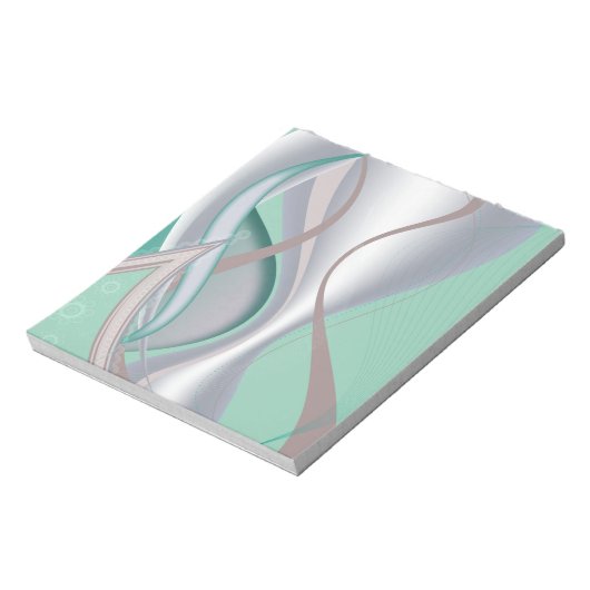 Abstracte chocolademunt tornado notitieblok (Linkerzijde)