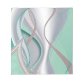 Abstracte chocolademunt tornado notitieblok (Voorkant)