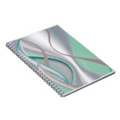 Abstracte chocolademunt tornado notitieboek (Rechterzijde)