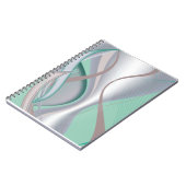 Abstracte chocolademunt tornado notitieboek (Linkerzijde)