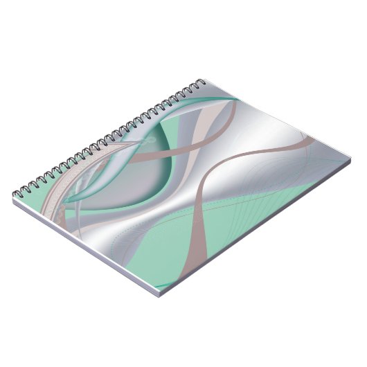 Abstracte chocolademunt tornado notitieboek (Linkerzijde)