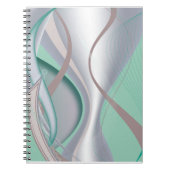 Abstracte chocolademunt tornado notitieboek (Voorkant)