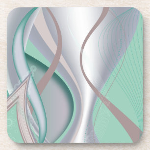 Abstracte chocolademunt tornado onderzetter