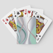 Abstracte chocolademunt tornado speelkaarten (Achterkant)