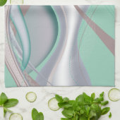 Abstracte chocolademunt tornado theedoek (Gevouwen)