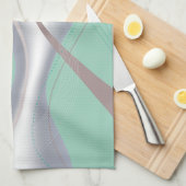 Abstracte chocolademunt tornado theedoek (Quarter Fold)