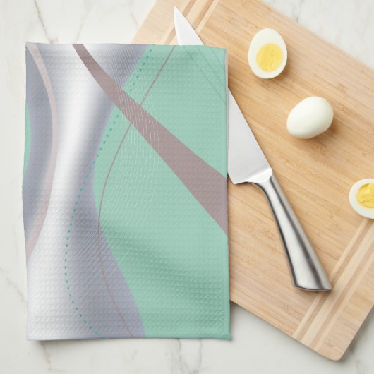 Abstracte chocolademunt tornado theedoek (Quarter Fold)