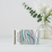 Abstracte chocolademunt visitekaartje (Staand voorkant)