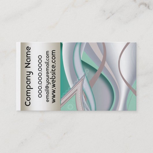 Abstracte chocolademunt visitekaartje (Voorkant)