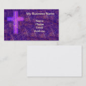 Abstracte Christelijke achtergrond met gloeiend kr Visitekaartje (Voorkant / Achterkant)