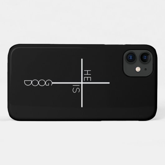 Abstracte Christelijke cross-moderner minimalistis Case-Mate iPhone Case (Achterkant (horizontaal))