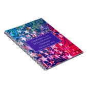 Abstracte CHRISTMAS STARS Colorful PERSONALIZED Notitieboek (Rechterzijde)