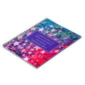 Abstracte CHRISTMAS STARS Colorful PERSONALIZED Notitieboek (Linkerzijde)