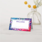 Abstracte CHRISTMAS STARS Paars Red Lila CUSTOM Plaatskaartje (Voorkant)