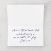 Abstracte CHRISTMAS STARS Paars Red Lila CUSTOM Plaatskaartje (Binnenkant ongevouwen)