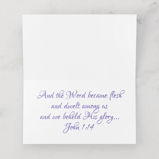 Abstracte CHRISTMAS STARS Paars Red Lila CUSTOM Plaatskaartje (Binnenkant ongevouwen)