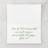 Abstracte CHRISTMAS STARS Red Green Gold CUSTOM Plaatskaartje (Binnenkant ongevouwen)