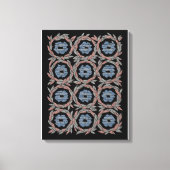 Abstracte Chroma Bloem Canvas Afdruk (Voorkant)