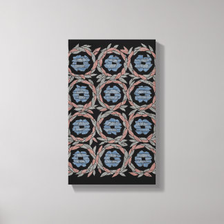 Abstracte Chroma Bloem Canvas Afdruk