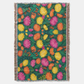 Abstracte Chrysanten Vlinders Dekens Deken (Voorkant Verticaal)