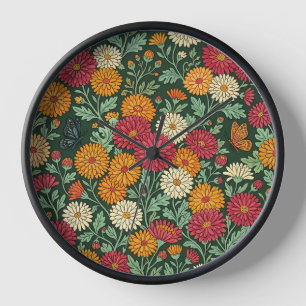 Abstracte Chrysanten Vlinders Kunst Klokken