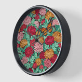 Abstracte Chrysanthemum Vlinder Kunst Klokken (Hoek)