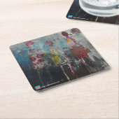 Abstracte cijfers kartonnen onderzetters (Schuin)