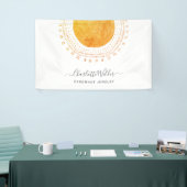 Abstracte Circle Handmade Jewelry Business Spandoek (Beurs)