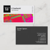 Abstracte circuits - Logo en flatpanel v2 - zwart Visitekaartje (Voorkant / Achterkant)