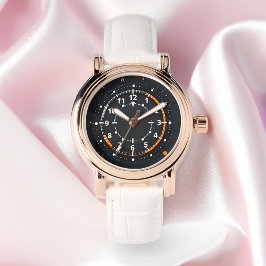 Abstracte circulaire technologische interface-elem horloge