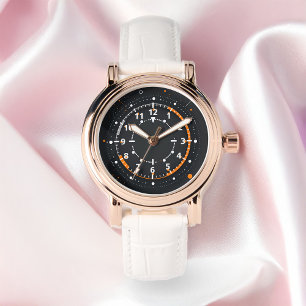 Abstracte circulaire technologische interface-elem horloge
