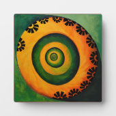 Abstracte cirkel bloem doodle fotoplaat (Voorkant)