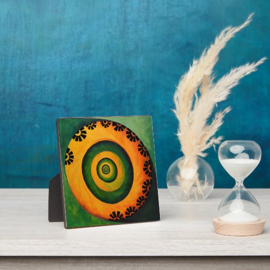 Abstracte cirkel bloem doodle fotoplaat (Insitu)