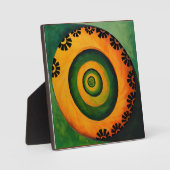 Abstracte cirkel bloem doodle fotoplaat (Voorkant)