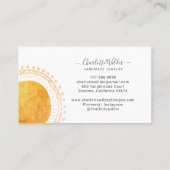 Abstracte Cirkel Handgemaakte juwelen Visitekaartj Visitekaartje (Achterkant)